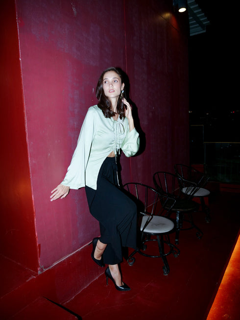 Silk Ruched Top